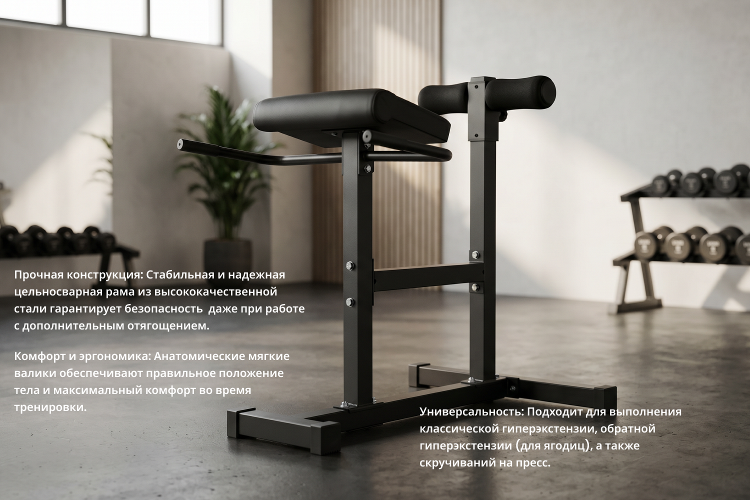 Гиперэкстензия горизонтальная/ Римский стул VictoryFit VF-A5003