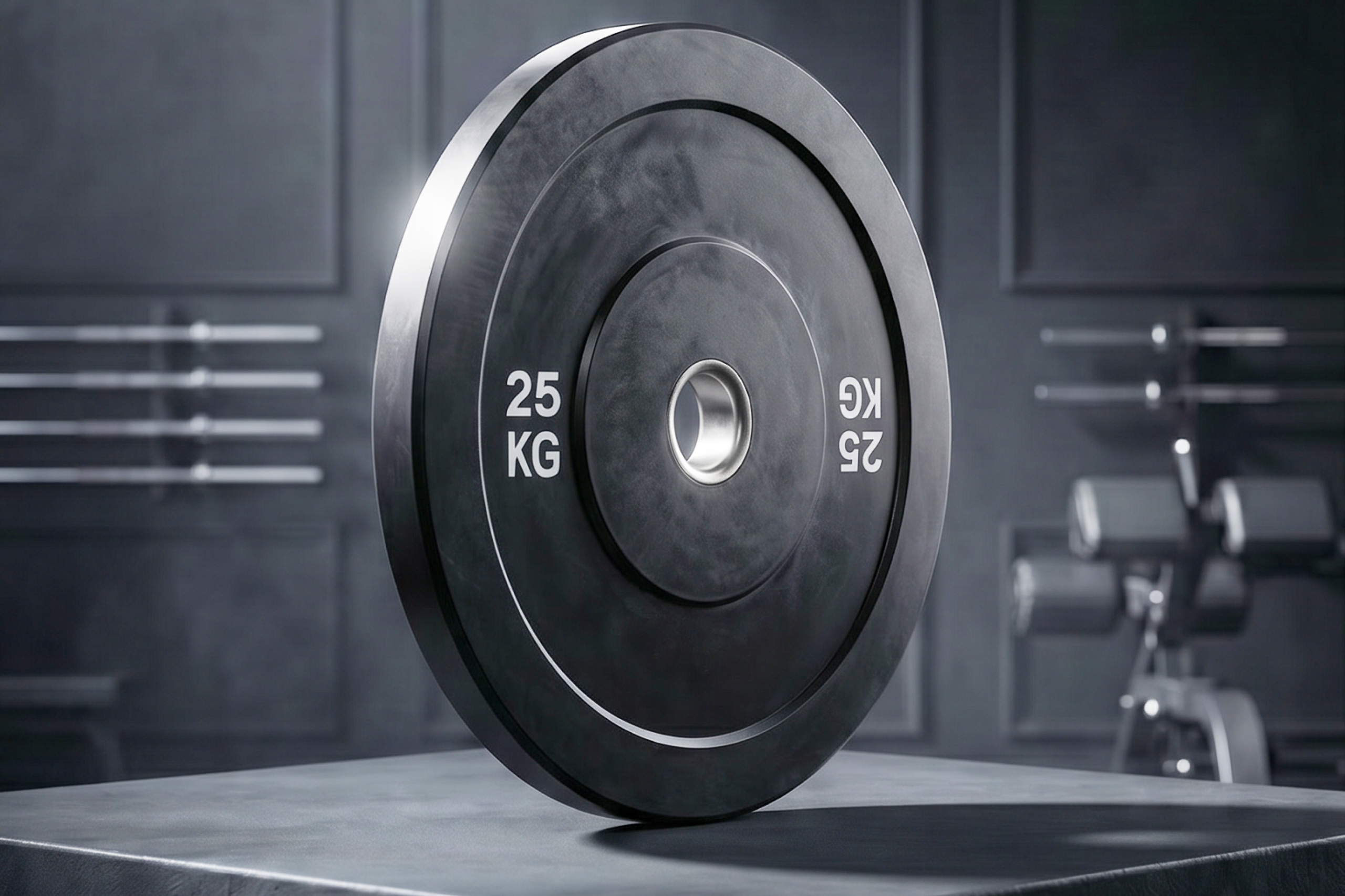 Диск бамперный 51 мм, обрезиненный 25 кг, VictoryFit VF-D51250