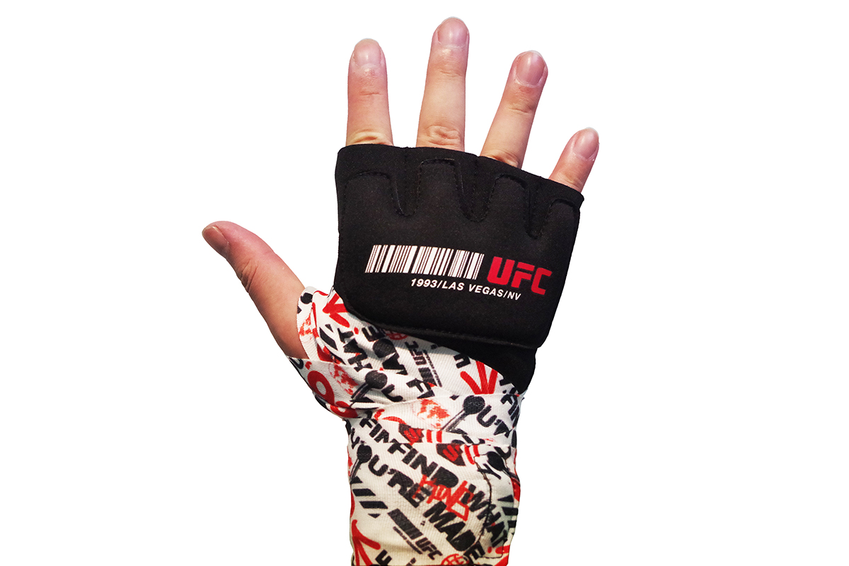 Гелевые бинты UFC Gel Glove Wraps RD/WH, L/XL
