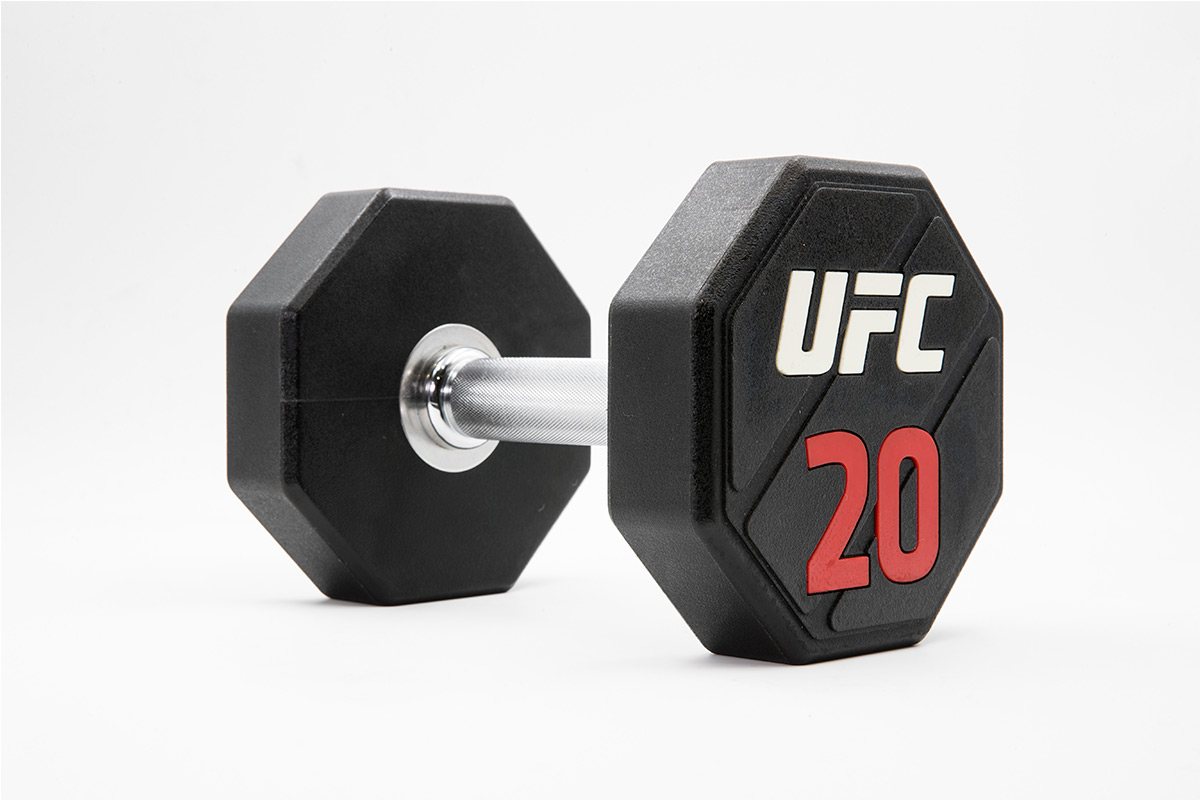 Комплект   премиальных полиуретановых гантелей UFC от 2 до 20кг (10пар)