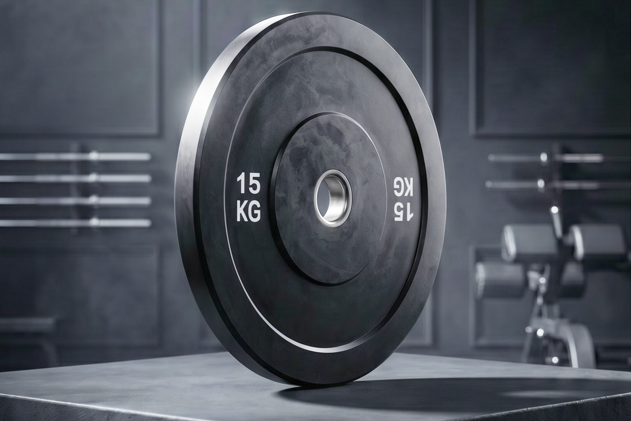 Диск бамперный 51 мм, обрезиненный 15 кг, VictoryFit VF-D51150