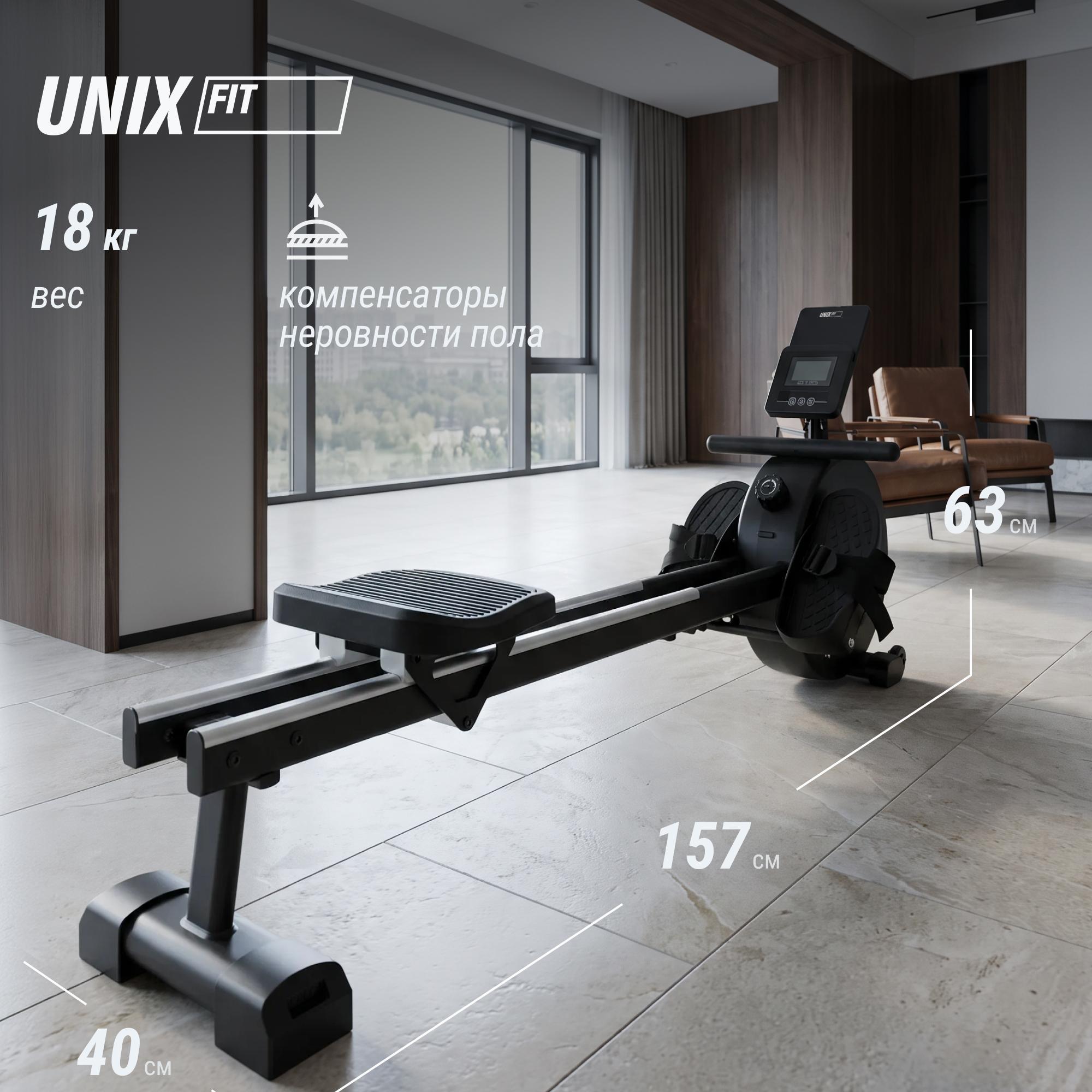 Гребной тренажер UNIX Fit механическая нагрузка / Techno Rower 360