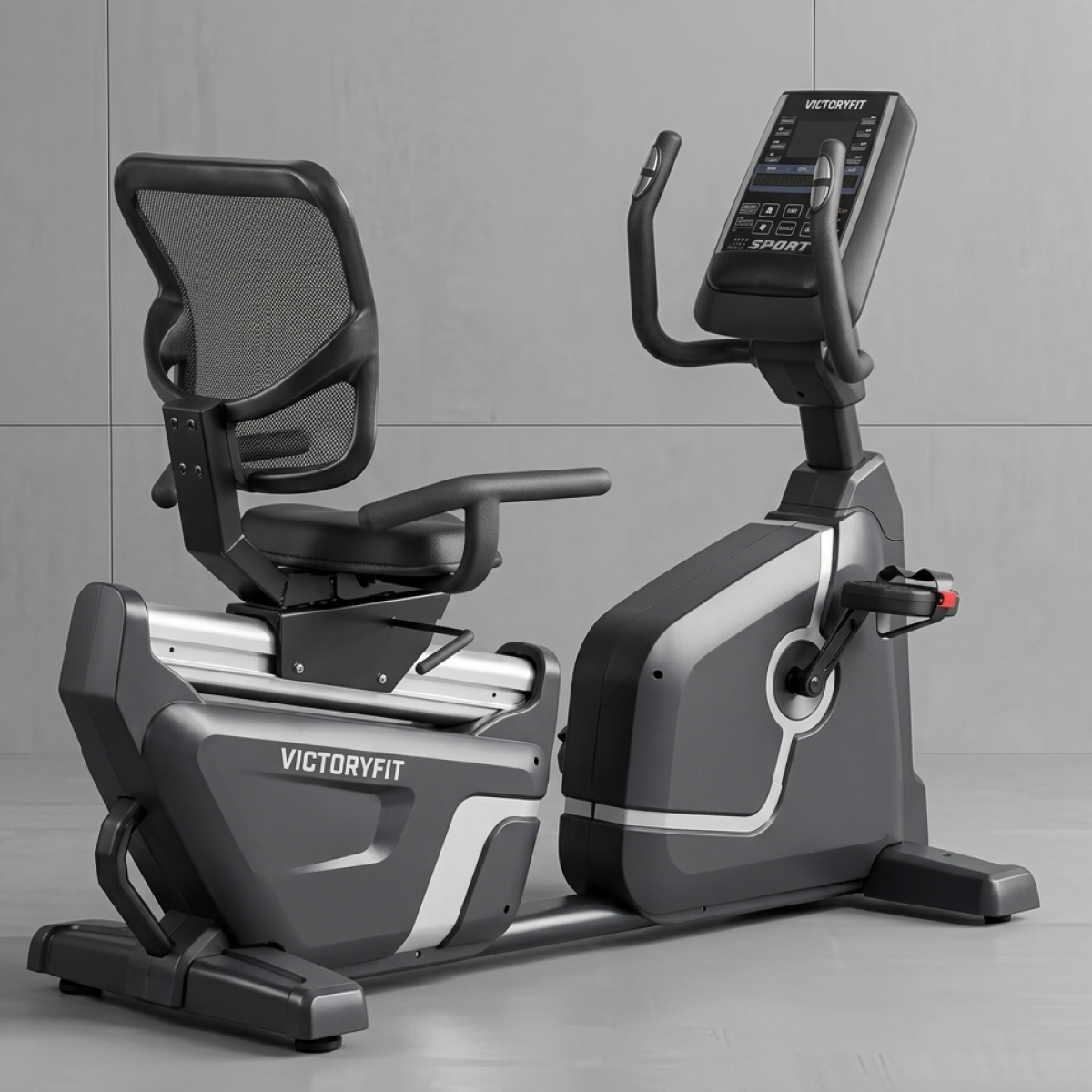 Велотренажер горизонтальный VictoryFit VF-D006
