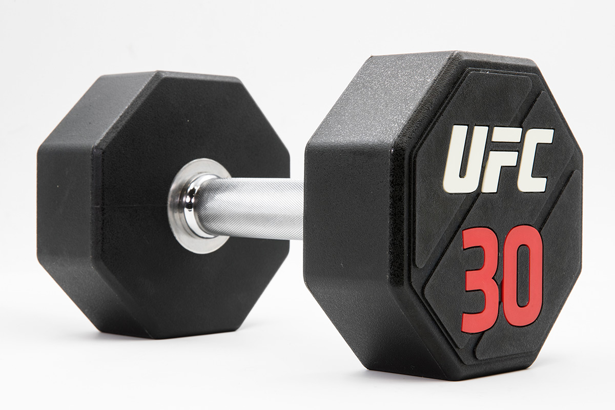 Комплект   премиальных полиуретановых гантелей UFC от 2 до 20кг (10пар)