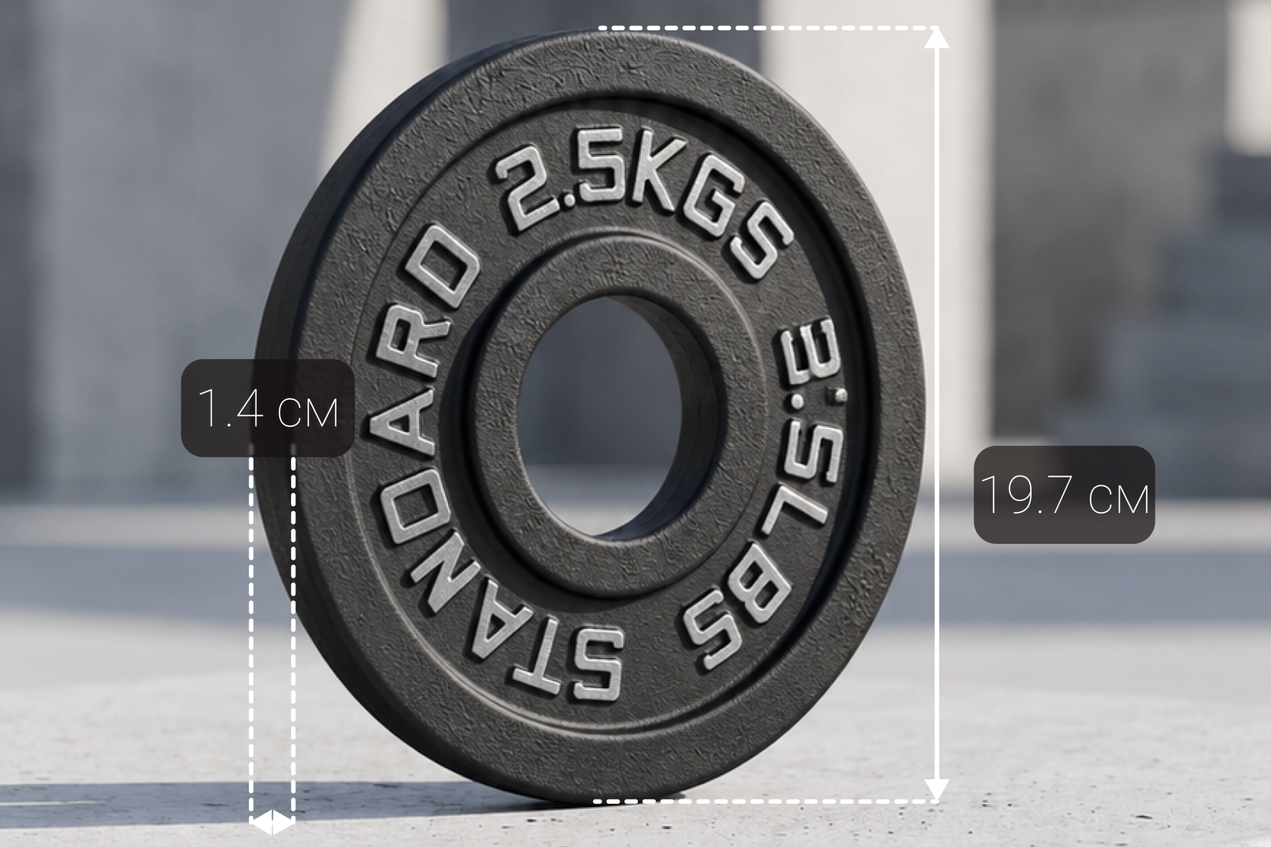 Диск 51 мм. чугунный окрашенный 2,5 кг, VictoryFit VF-SC510250