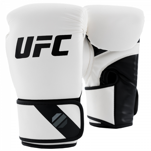 UFC Pro Fitness Перчатки тренировочные для спарринга белые - 6 Oz